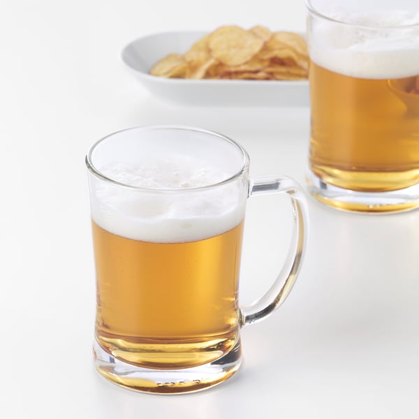 MJÖD beer tankard, clear glass, 60 cl