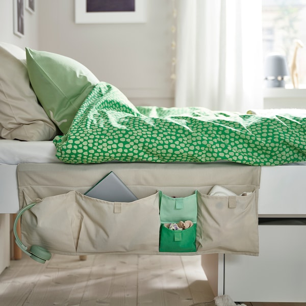 MÖJLIGHET bed pocket, beige, 75x27 cm