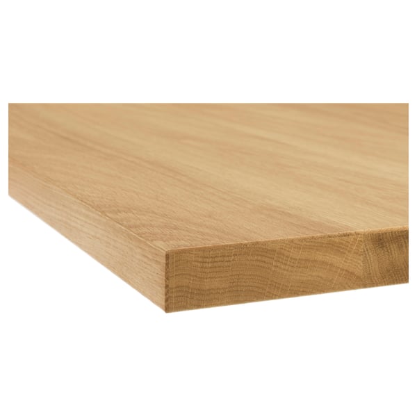 MÖLLEKULLA worktop, oak/veneer, 246x3.8 cm