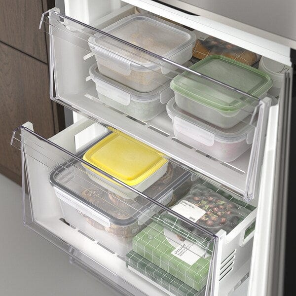 Ikea MÖLNÅS - Refrigerator/freezer, IKEA 700 freestanding/color stainless steel,249/106 l
