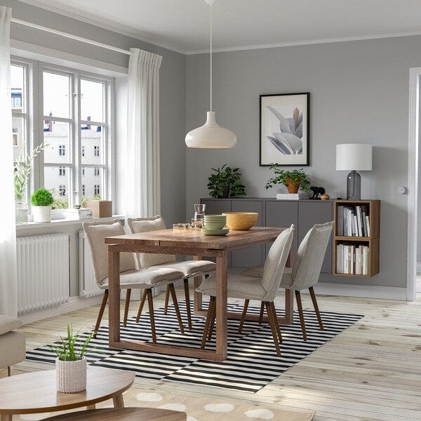Ikea MÖRBYLÅNGA - Table, oak veneer brown stained, 140x85 cm