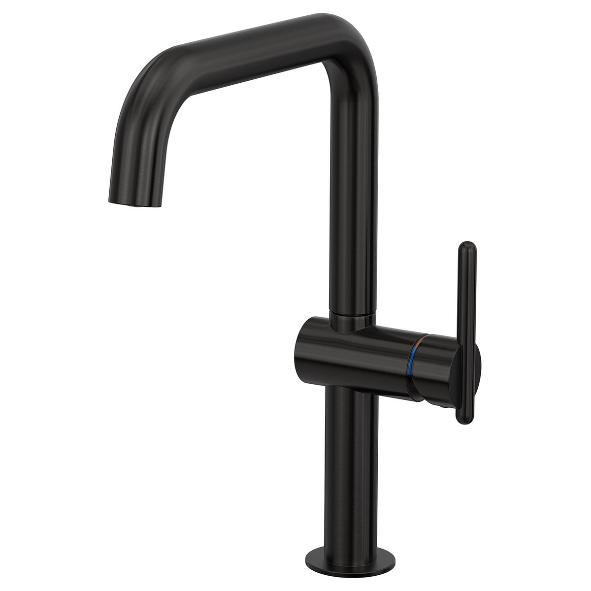 MÖRKASJÖN kitchen mixer tap single side lever, black