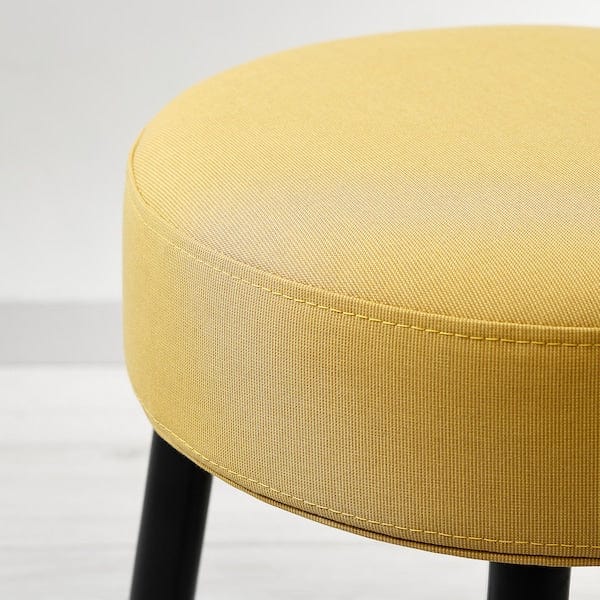 Ikea MÖRTFORS - Pouf, Diseröd dark yellow,47x47 cm