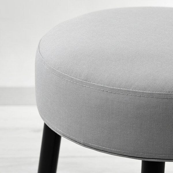 Ikea MÖRTFORS - Pouf, Diseröd grigio,47x47 cm
