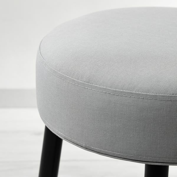 MÖRTFORS pouffe, Diseröd grey, 47x47 cm