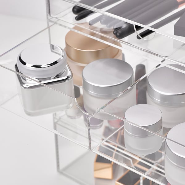 MOJAN make-up storage with 4 drawers, 25.5x18 cm