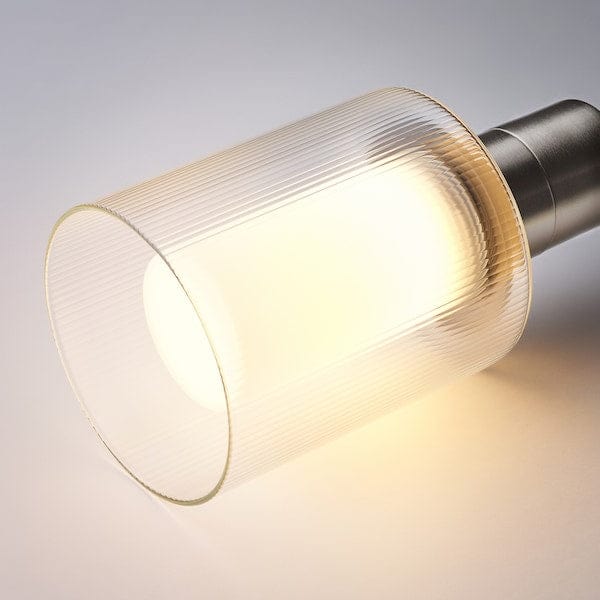 Ikea MOLNART - LED bulb E27 150 lumen, cylinder glass/striped, 110 mm