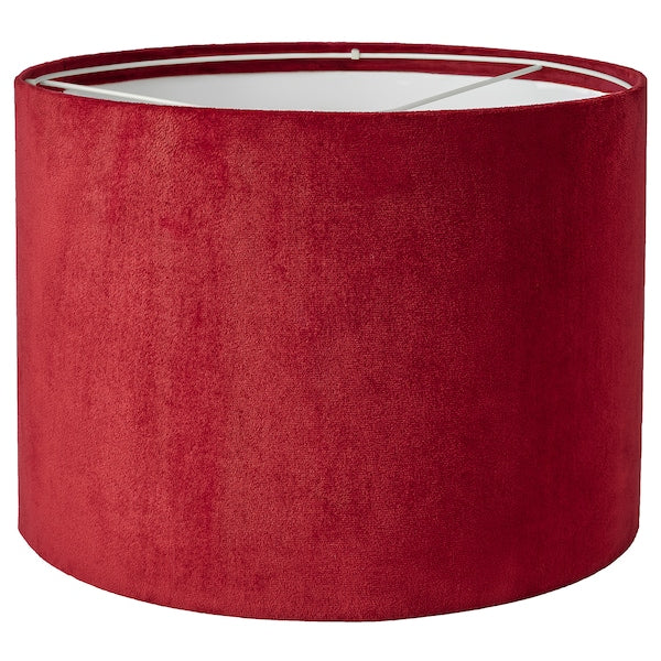MOLNSKIKT - Lampshade, dark red velvet,33 cm