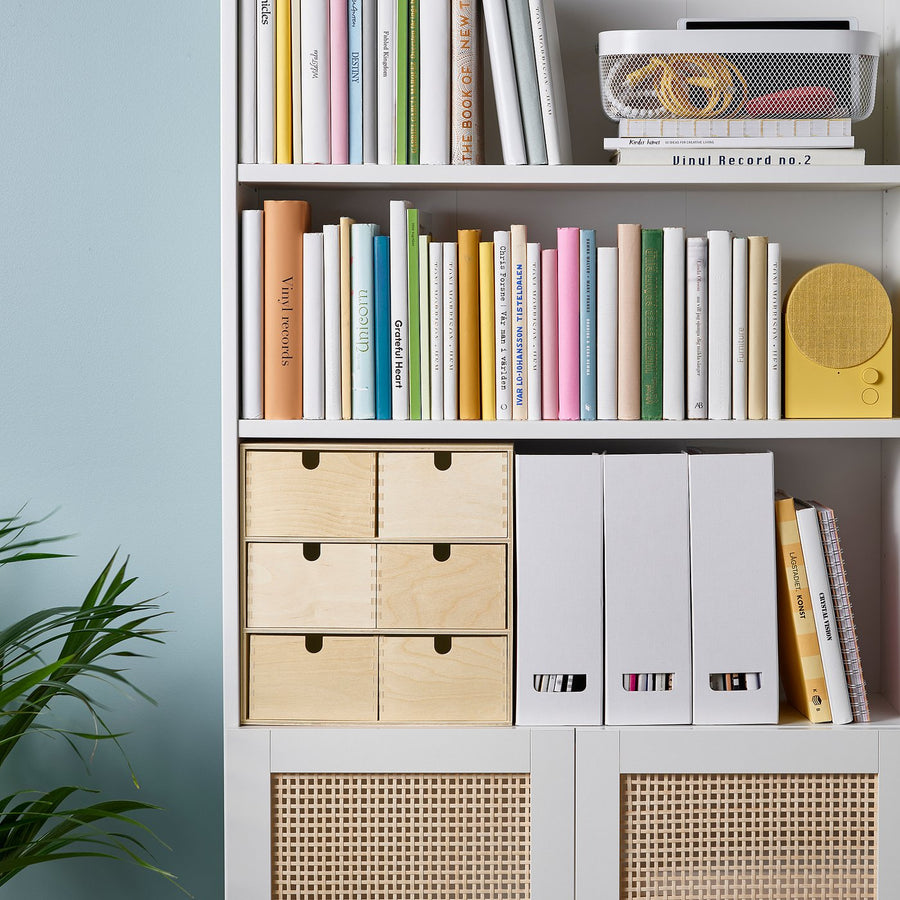 MOPPE mini chest of drawers, birch plywood, 31x18x32 cm