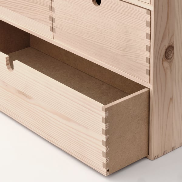 MOPPE mini chest of drawers, pine, 42x18x32 cm