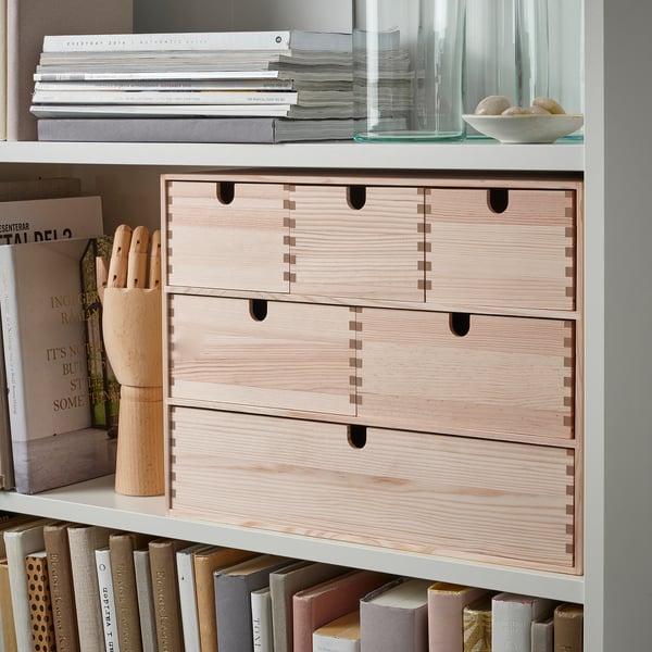 MOPPE mini chest of drawers, pine, 42x18x32 cm