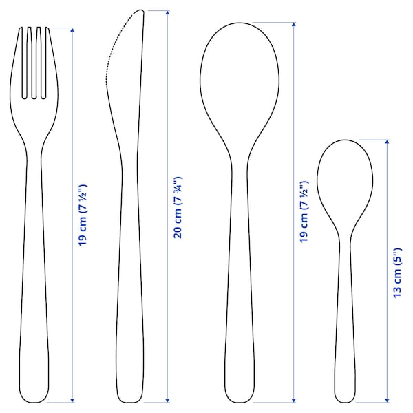 Ikea MOPSIG - 16-piece cutlery set