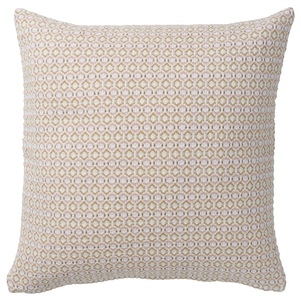 Ikea MOROTSMOTT - Cushion cover, white/light pink, 50x50 cm