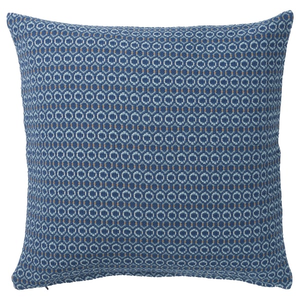 MOROTSMOTT - MOROTSMOTT Cushion cover, dark blue/grey-blue, 50x50 cm
