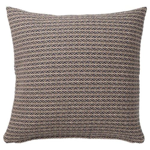 MOROTSMOTT - Cushion cover, grey-beige/anthracite, 50x50 cm