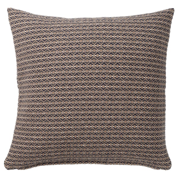 MOROTSMOTT cushion cover, grey-beige/anthracite, 50x50 cm