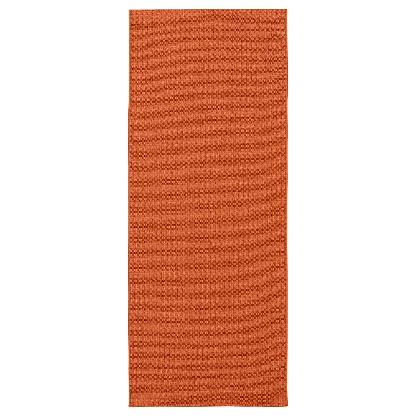 MORUM rug flatwoven, in/outdoor, orange, 80x200 cm