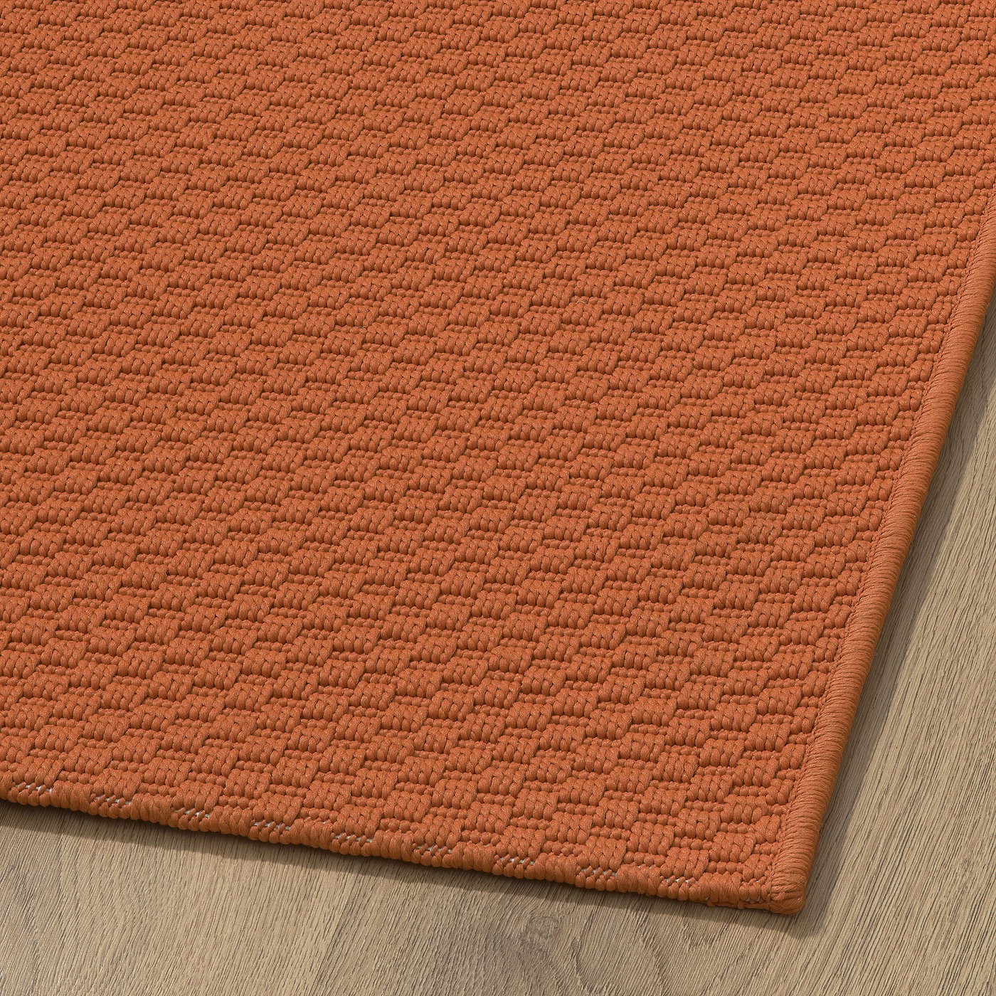 MORUM rug flatwoven, in/outdoor, orange, 80x200 cm