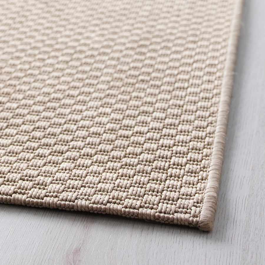 MORUM rug flatwoven, in/outdoor, beige, 180x120 cm