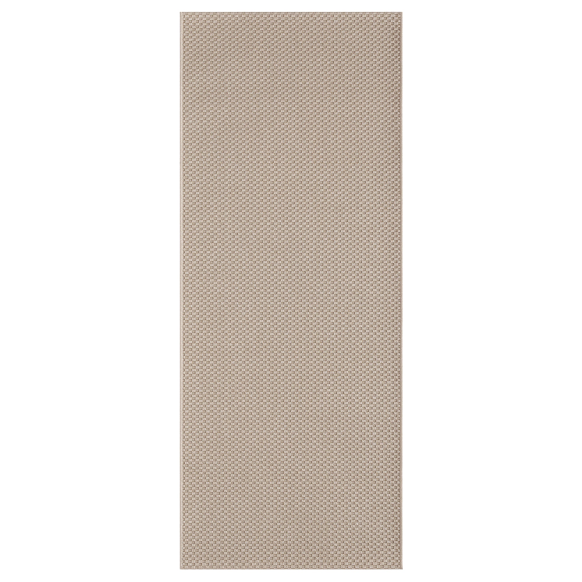 MORUM rug flatwoven, in/outdoor, beige, 80x200 cm