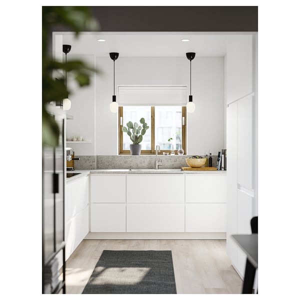 MORUM rug flatwoven, in/outdoor, dark grey, 80x200 cm