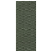MORUM rug flatwoven, in/outdoor, dark green, 60x150 cm