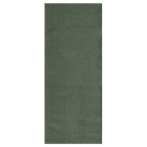 MORUM rug flatwoven, in/outdoor, dark green, 200x80 cm
