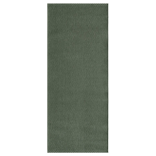 MORUM rug flatwoven, in/outdoor, dark green, 200x80 cm
