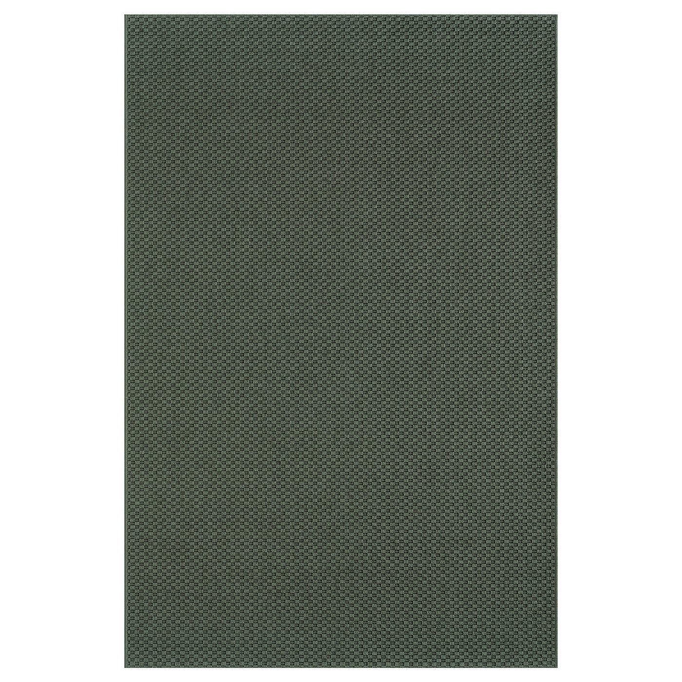 MORUM rug flatwoven, in/outdoor, dark green, 120x180 cm