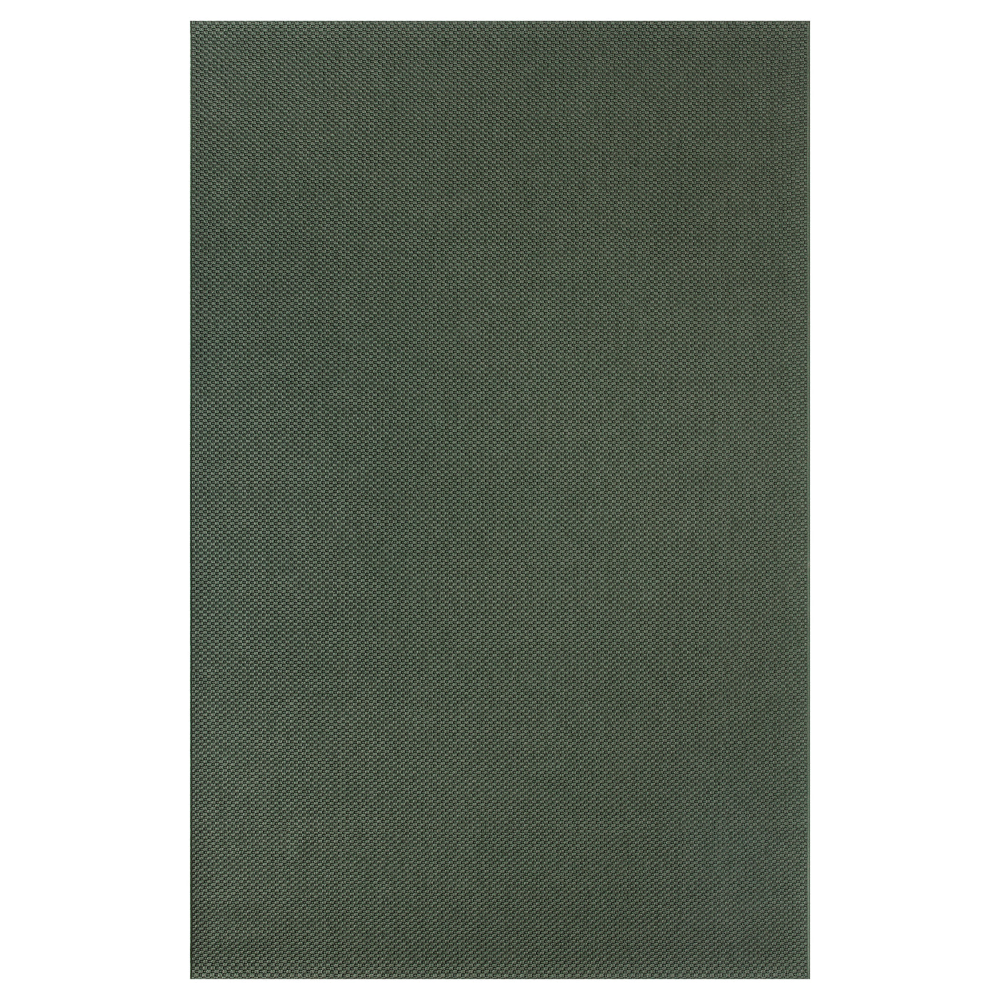 MORUM rug flatwoven, in/outdoor, dark green, 200x300 cm