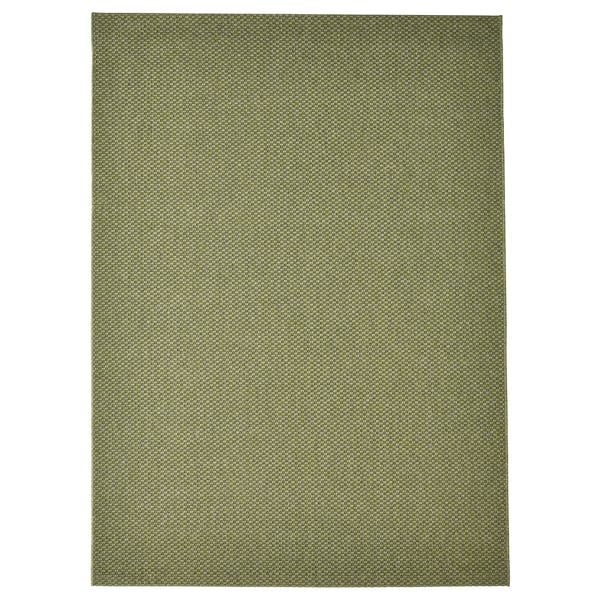MORUM - Flat woven rug int/east, green,160x230 cm