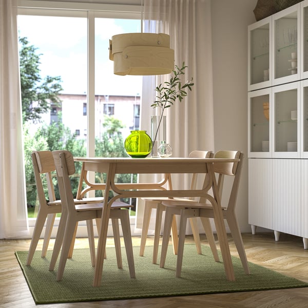 MORUM - Flat woven rug int/east, green,160x230 cm