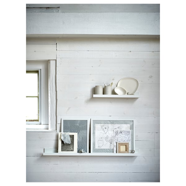 MOSSLANDA - MOSSLANDA Picture ledge, white, 115 cm