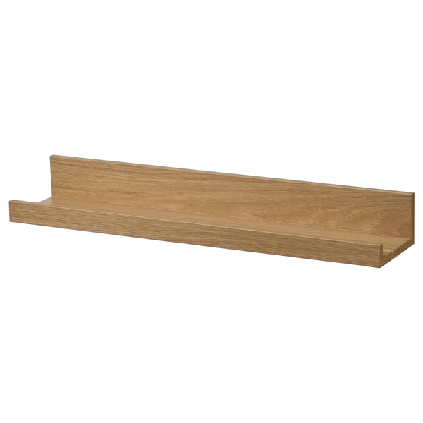 MOSSLANDA picture ledge, oak effect, 55 cm