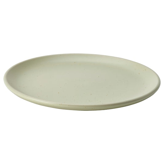 MOSSMAL - Side plate, dot pattern/light green, 18 cm