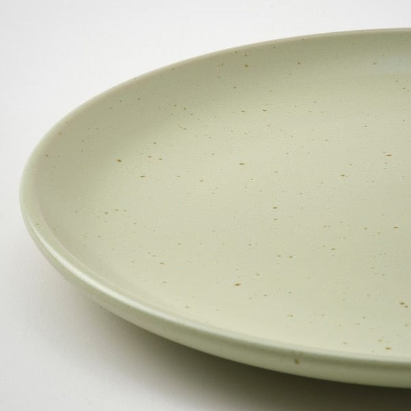 Ikea MOSSMAL - Plate, dot pattern/light green, 22 cm