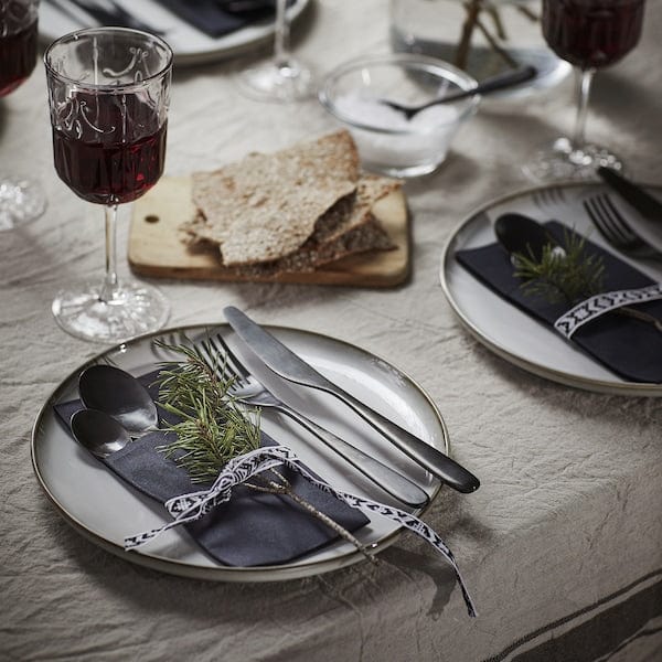 Ikea MOTTAGA - Paper napkin, black, 38x38 cm