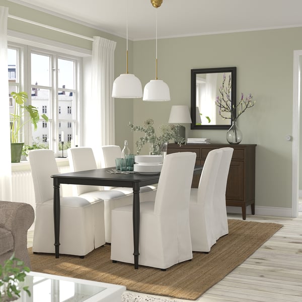 MUDDERVERK - MUDDERVERK Pendant lamp, brass/opal white glass