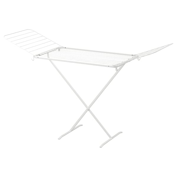 MULIG drying rack, in/outdoor, white, 173x57 cm