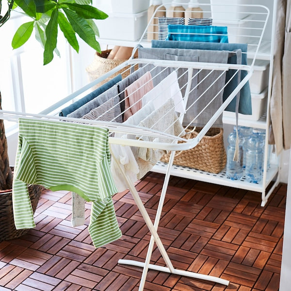 MULIG - Drying rack, in/outdoor, white