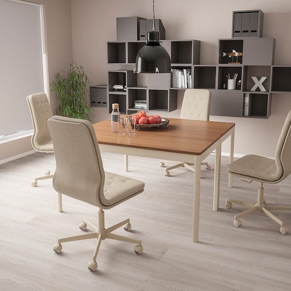 Ikea MULLFJÄLLET chair with castors, - Naggen beige ,