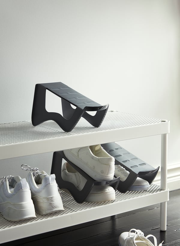 MURVEL shoe organiser, grey, 14x14x24 cm