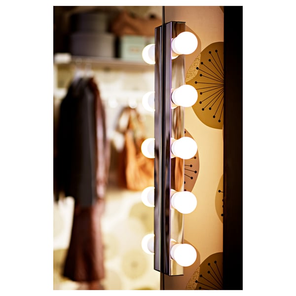MUSIK wall lamp, wired-in installation, chrome-plated, 60.0x37 mm cm