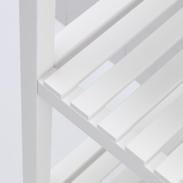 MUSKAN shelving unit, white, 37x140 cm