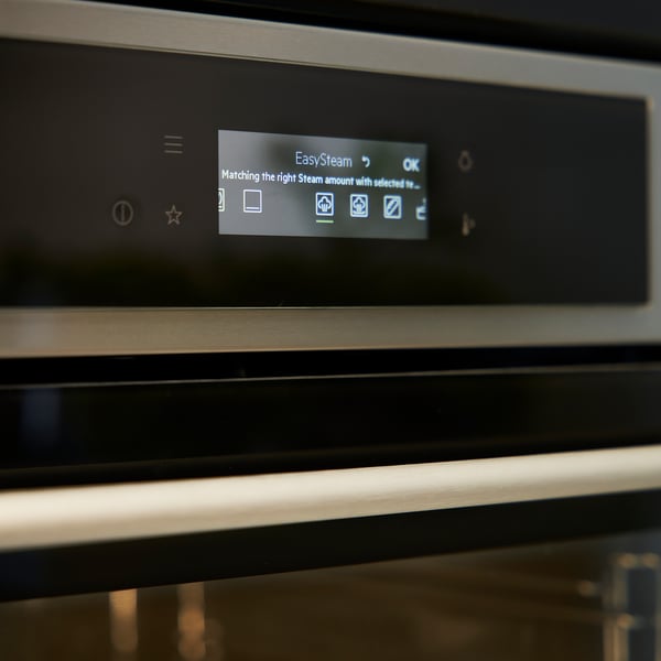 MUTEBO forced air oven with full steam, IKEA 700 stainless steel colour, 59.5x59.4x56.7 cm