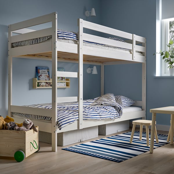 MYDAL - MYDAL Bunk bed frame, white, 90x200 cm