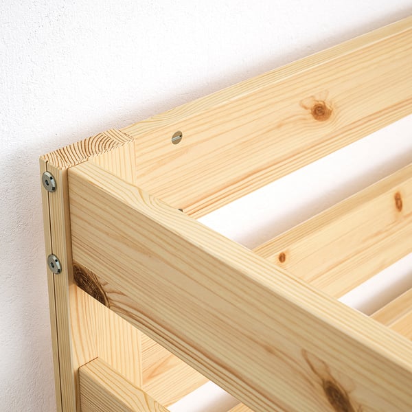 MYDAL bunk bed frame, pine, 90x200 cm