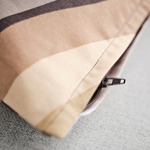 MYGGBLOMSTER cushion cover, beige/multicolour, 50x50 cm