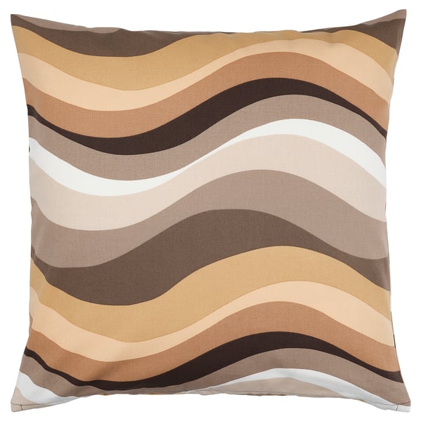 MYGGBLOMSTER - MYGGBLOMSTER Cushion cover, beige/multicolour, 50x50 cm