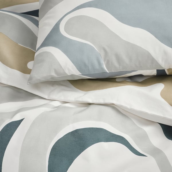 MYGGLASVINGE - MYGGLASVINGE Duvet cover and pillowcase, multicolour, 150x200/50x80 cm